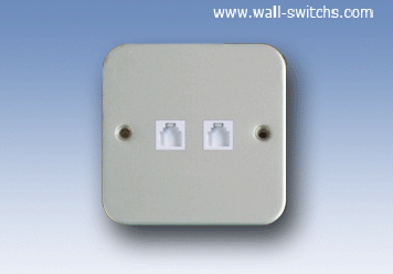 two gang TEl socket