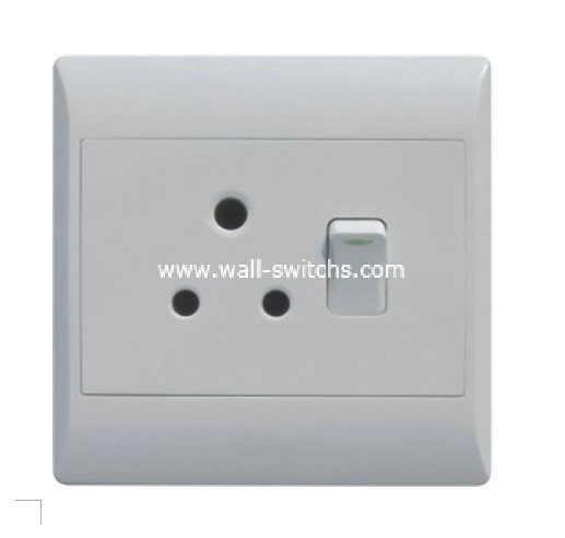 16A SWITCH SOCKET white PC cover household switch made in China