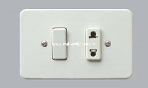 15A multifunction socket+switch