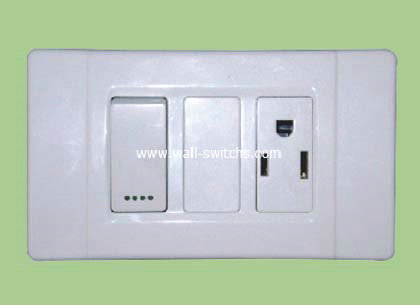 15A socket+switch