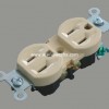 V05-2 two gang grounding socket China export to Dominican