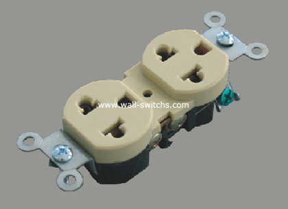 V12 South American eletrical outlet two gang grounding made in China to Philippines