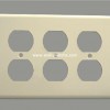 V17 South American wall  plate six gang  wall PL.