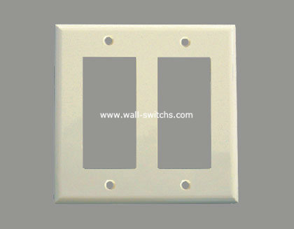 V26 two gang wall PL plastic plate made in China export to China