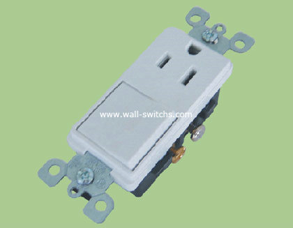 V34 South American 10A/125V standard one gang switch +GRD socket to Honduras