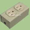 V47 south american two gang socket iron plate socket export to Ecuador