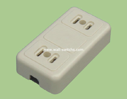 V48 south american two gang socket plastic panel socket export to Ecuador