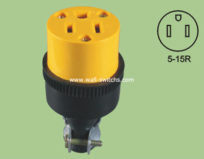 V57 south American 15A/125V yellow GRD power outlet copper conduction made in china to Mexico