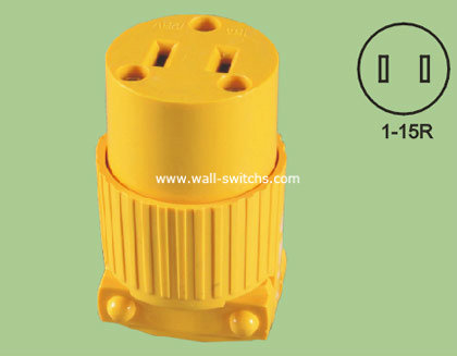 V58 south American 15A/125V yellow grounding copper conduction made in wenzhou China export to burma