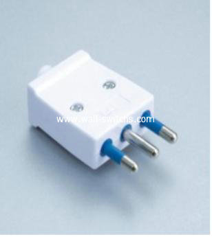 J384:Italy Chile styledetachable plug 16A/250V power plug with insulated layer grounding 3 pole