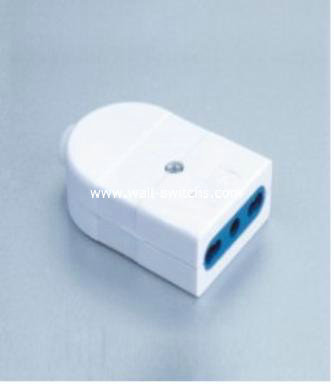 J389 Italy style socket 10/16A connector single rewireable detachable PC+copper