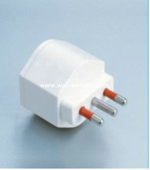 J390:16A plug+16A socket German PC flame retardant/fire retardant copper conductive Italy adapter/conversion socket