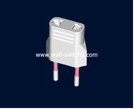 J392:10A two feet round pin socket export to Chile made in China PC