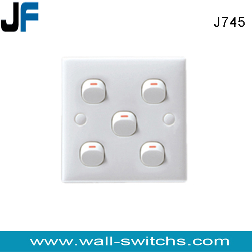 J745 5 gang 1/2 way machine manufacture of electrical switch