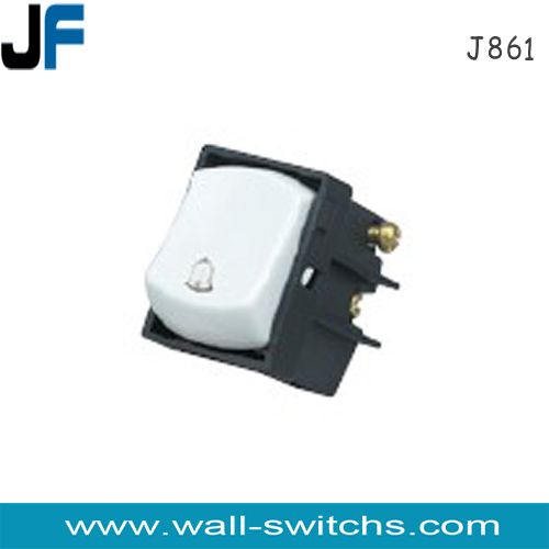 J861 10A bell push switch British style PC,ABS 10A300V Hong Kong chinese manufacturer