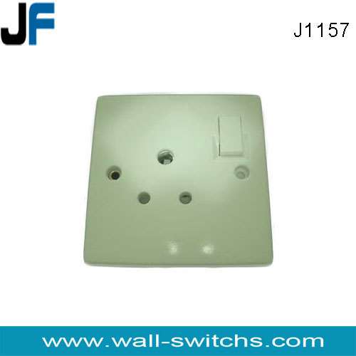 J1157 white colour Nigeria bakelite round pin socket outlet