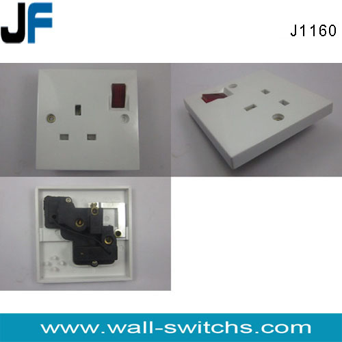 J1160 white colour Bangladesh urea new design wall switch and socket