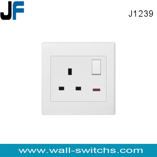 J1239 white colour Iraq PC switch socket